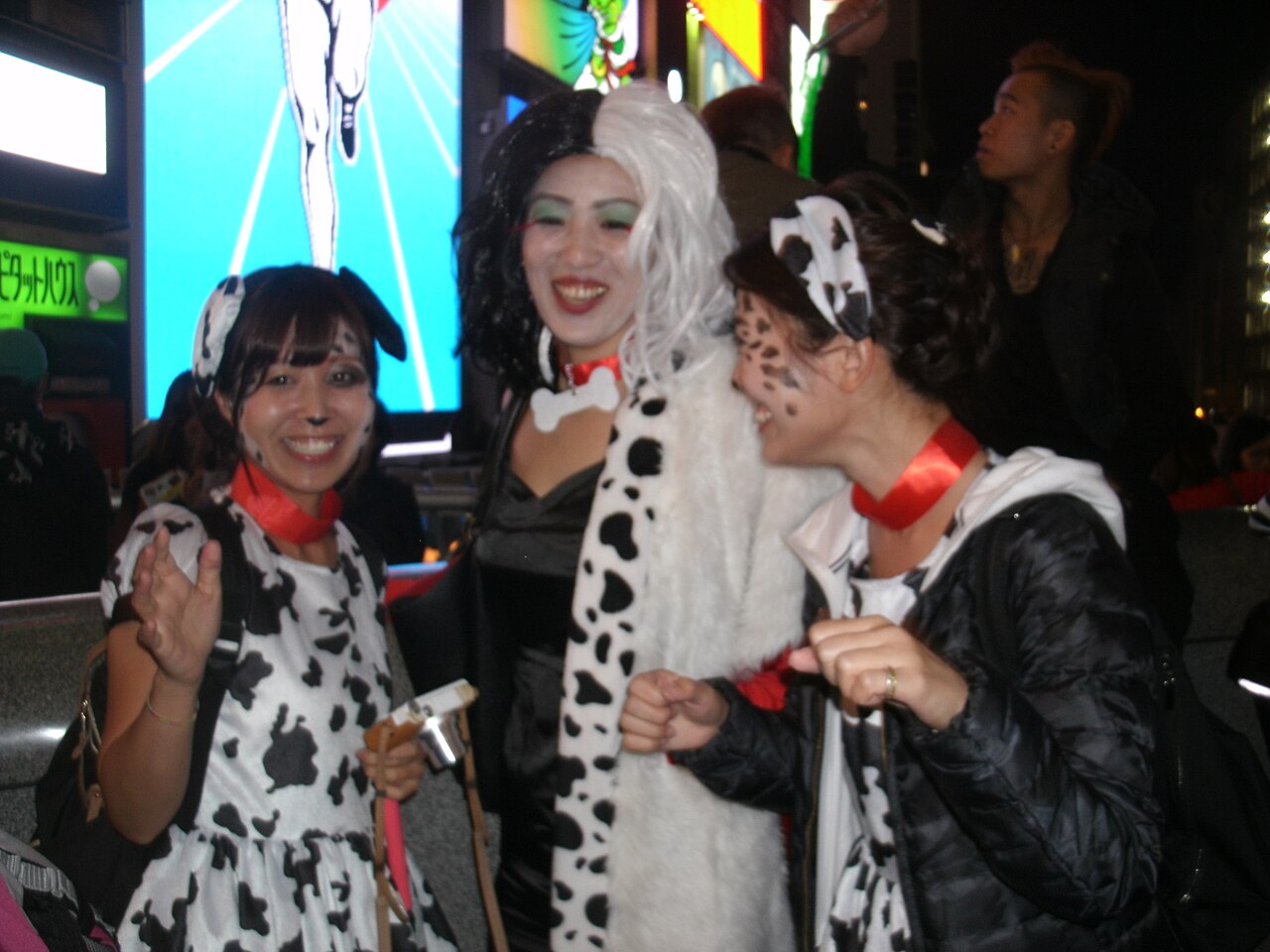 Costume de groupe sur le thème des dalmatiens, Halloween à Osaka